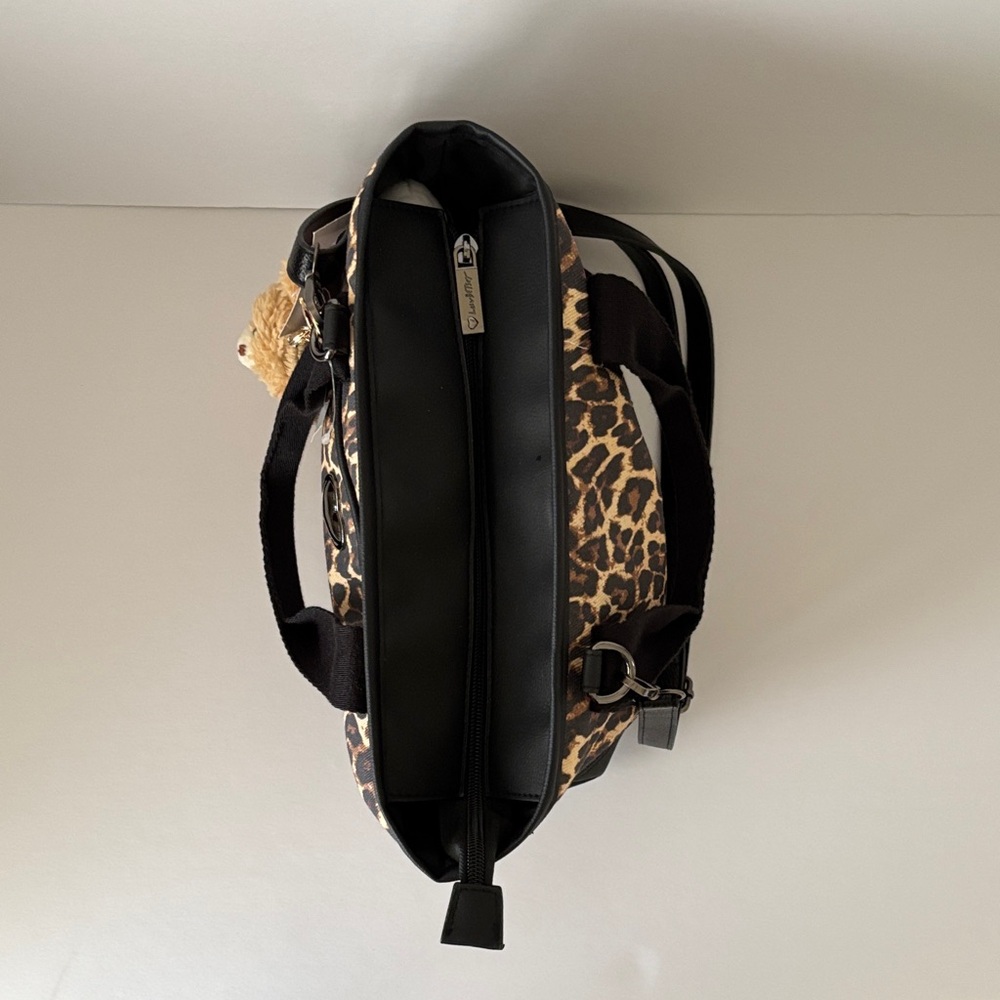 ☀️Luv Betsey by Betsey Johnson LBADIE Leopard Print Tote Crossbody Bag - Picture 5 of 15